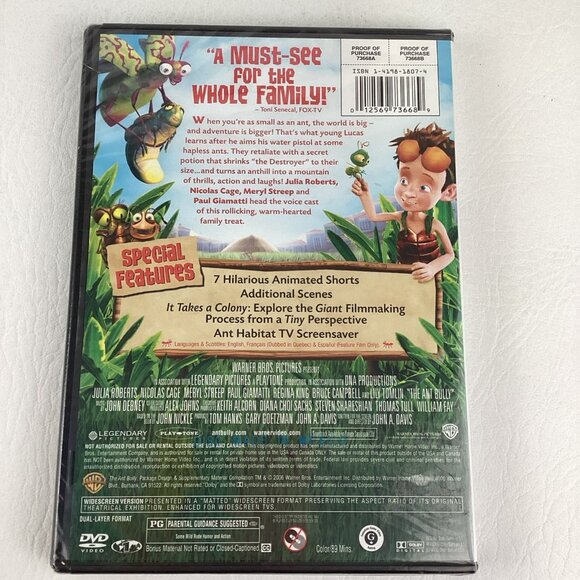 The Ant Bully Set Lot DVD Movie Motion Picture Music CD Burger King Toy SEALED - Picture 6 of 9